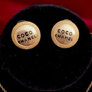 Upcycled and Stamped Gold Textured Earrings w/ a Classic Look.